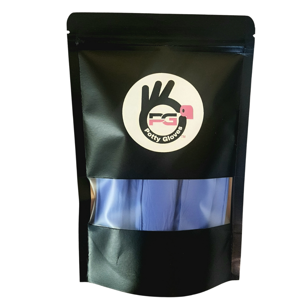12 pack Biodegradable Nitrile Potty Gloves