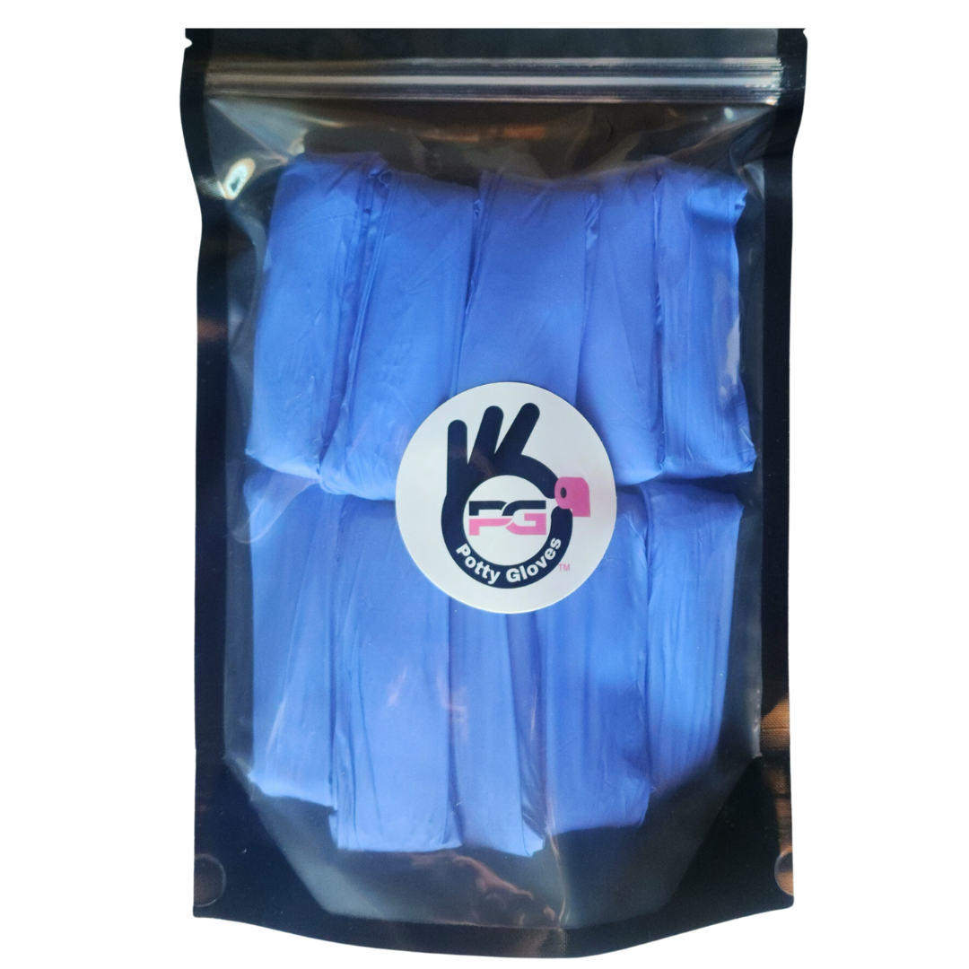 24 pack Biodegradable Nitrile Potty Gloves